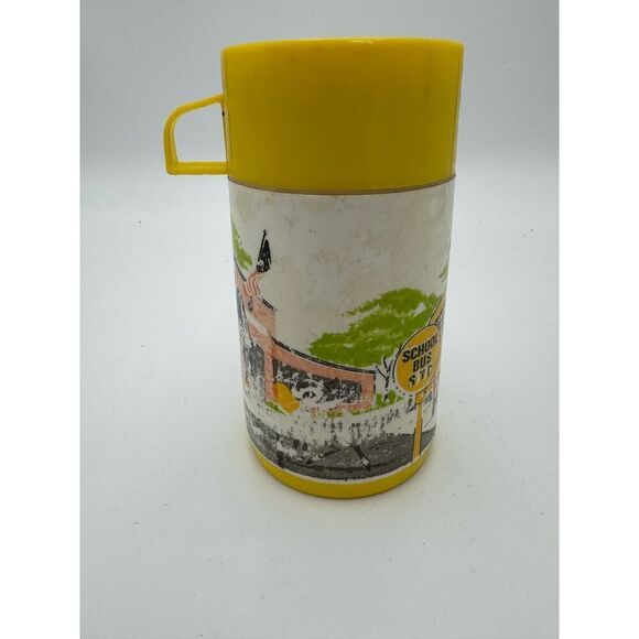 Vintage 1960s Disney Mickey Mouse Aladdin Industries Plastic Lunch Box Thermos - Picture 3 of 8